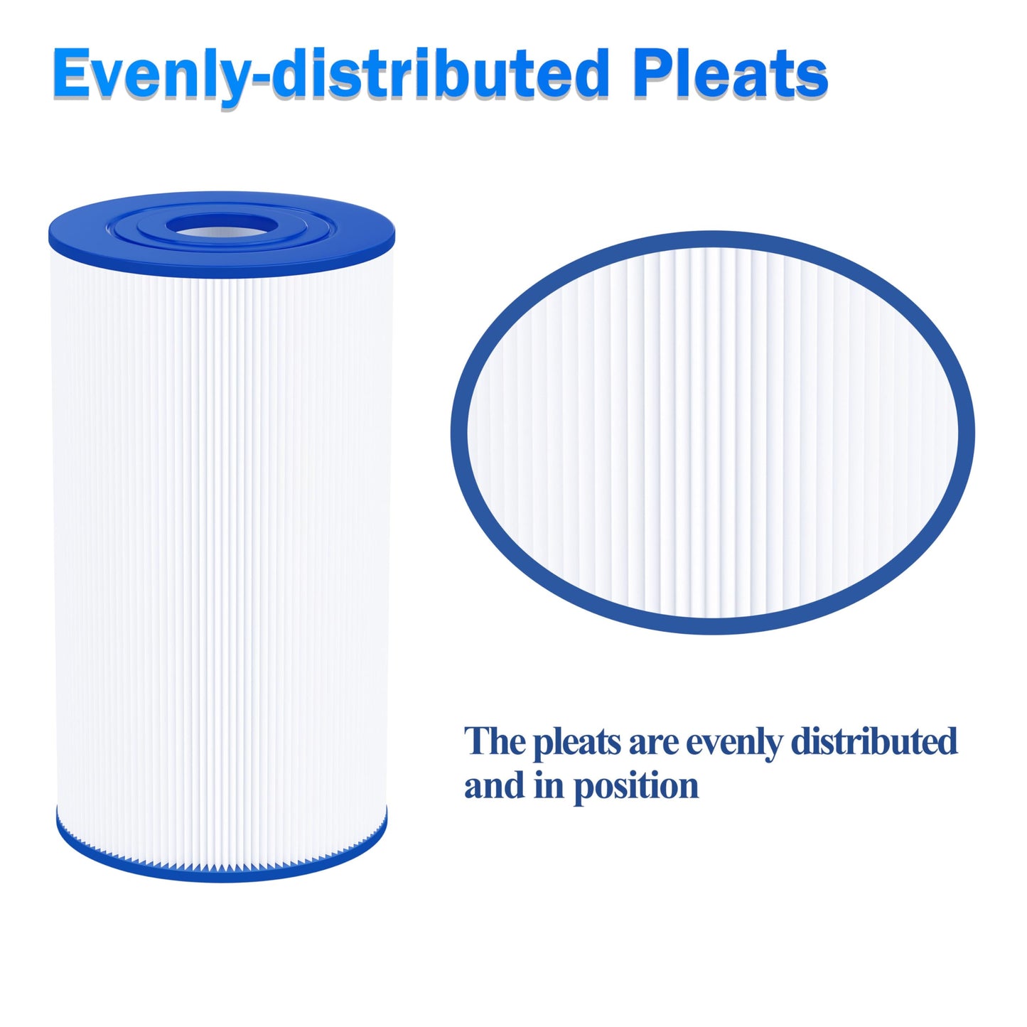 Cryspool® 06016 Filter Compatible with PWK30, C-6430, Watkins 31489, FC-3915, P/N0969601, 71825, 73178, 73250, 30 Sq. Ft Spa Filter Cartridge, 5 Pack
