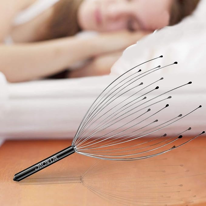 NICEMOVIC 2 Pack Head Scalp Massager Gifts for Women Men, Stocking Stuffers White Elephant Gifts for Adults Prizes for Adults Scalp Massager Hair Growth 20 Fingers Stress Relief Head Scratcher