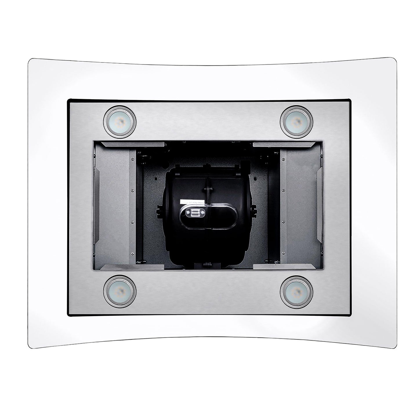 COSMO COS-668ICS750 30 in. Lumin Collection 380 CFM Ducted Island Range Hood, Soft Touch Controls, LED Lights, Stainless Steel