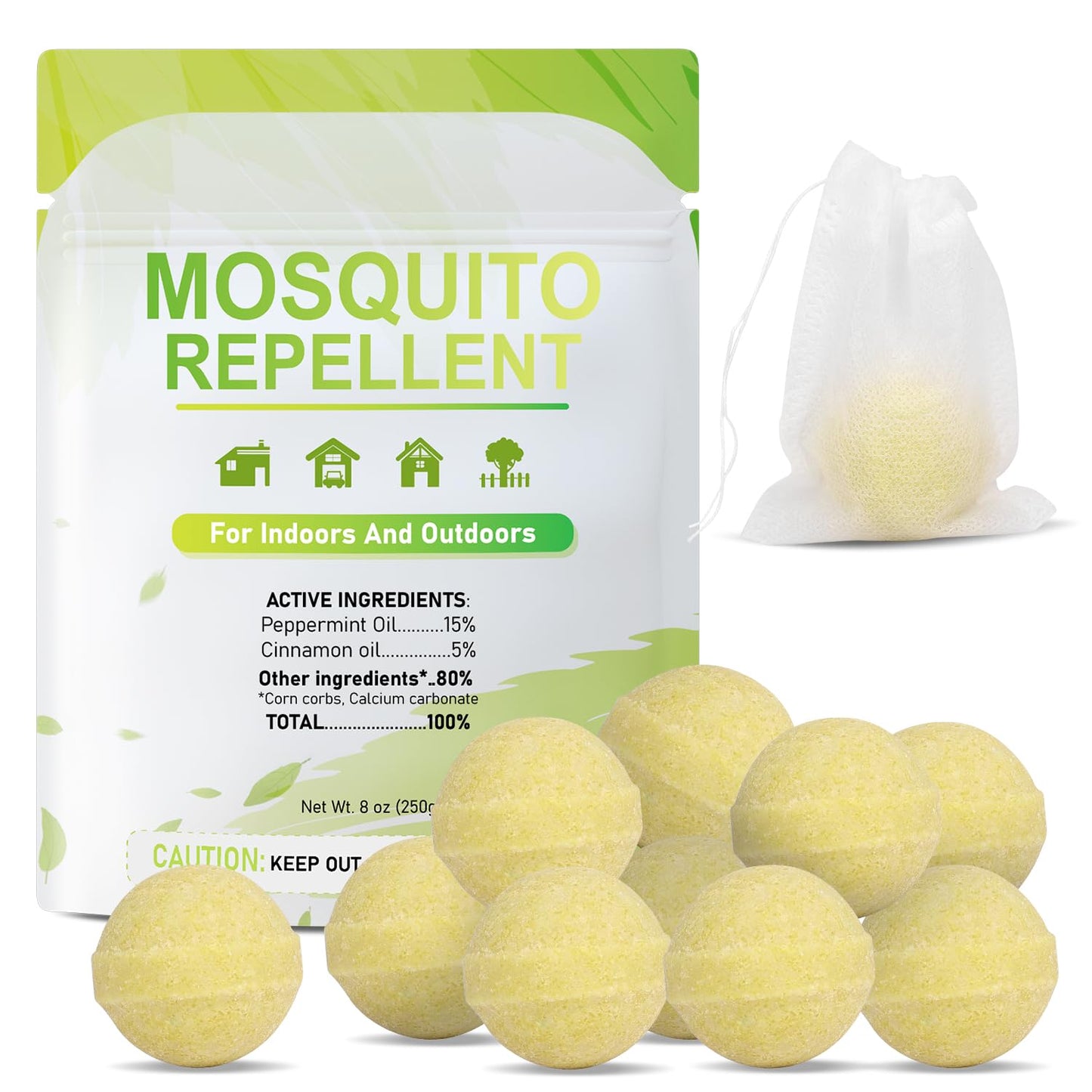 Mosquito Repellent Outdoor Patio, Mosquitoes Repellent Outdoor Powerful, Patio Mosquito Repellent Outdoor Mosquito Trap for Yard, Camping, Child&Pets Friendly 10 Pack