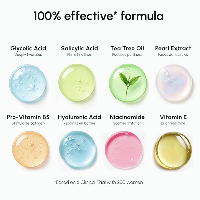 MAREE Glycolic Acid Pads Ã¢ÂÂ 200 Toner Pads for Face Cleansing Ã¢ÂÂ Facial Exfoliating Pad with Tea Tree Oil, Salicylic Acid & Vitamins E, B3, B5 Ã¢ÂÂ Acne Clearing Face Pad, Skin Pore Resurfacing & Radiance
