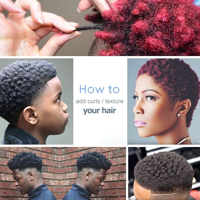 Big Holes & Big Size Barber Hair Brush Sponge Dreads Locking Twist Afro Curl Coil Wave Hair Care Tool(1 Pack)
