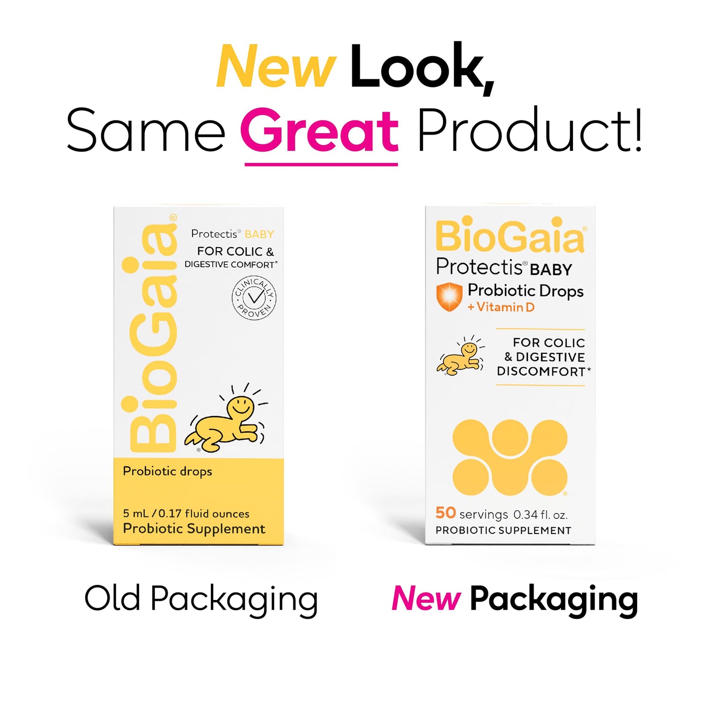 BioGaia Baby Probiotic Drops - Colic & Gas Relief + Vitamin D, 50-Day Supply, Safe for Newborns, Reduces Crying, Fussing, Colic, Gas, Spit-ups & Constipation, No allergens, Dairy or Soy (Pack of 2)