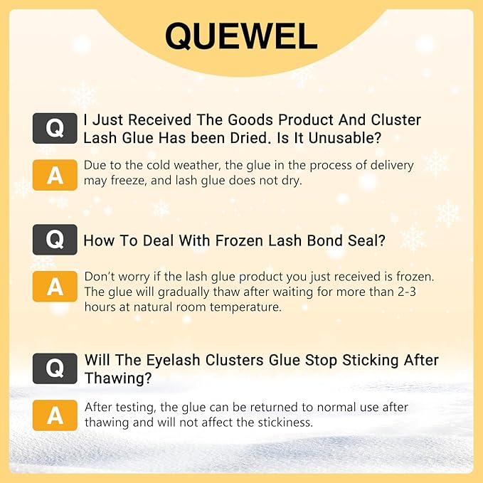 QUEWEL DIY Eyelash Extensions Kit, Lash Clusters 144 Pcs, Clusters Eyelash Applicator Tool, Super Hold Cluster Lashes Bond and Seal, Glue Remover Easy to Apply at Home(S012-Kit)