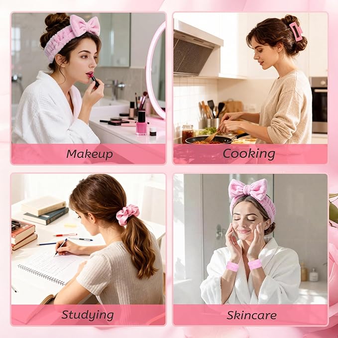 Mini Spa Kit for Girls Ã¢ÂÂ Teen Girl Gifts Trendy Stuff Pink Self-Care Box w/Eye Mask, Plush Spa Headband, Fuzzy Socks & Hair Claw, Cute Comfort Valentine Day Gifts