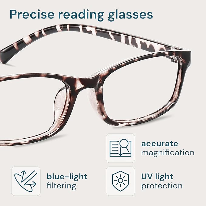 Gaoye +0.5 Multi Pack Reading Glasses - Blue Light Blocking Lenses, TR90 Frames, UV400 - Eyeglasses with Clear Vision