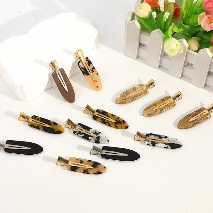 Canitor No Crease Creaseless Hair Clip for Women Neutral No Bend Hair Clips for Makeup Styling Accessories Alligator Barrettes Bangs Flat Clips Tween Teen Girls Gifts Trendy Stuff Stocking Stuffers