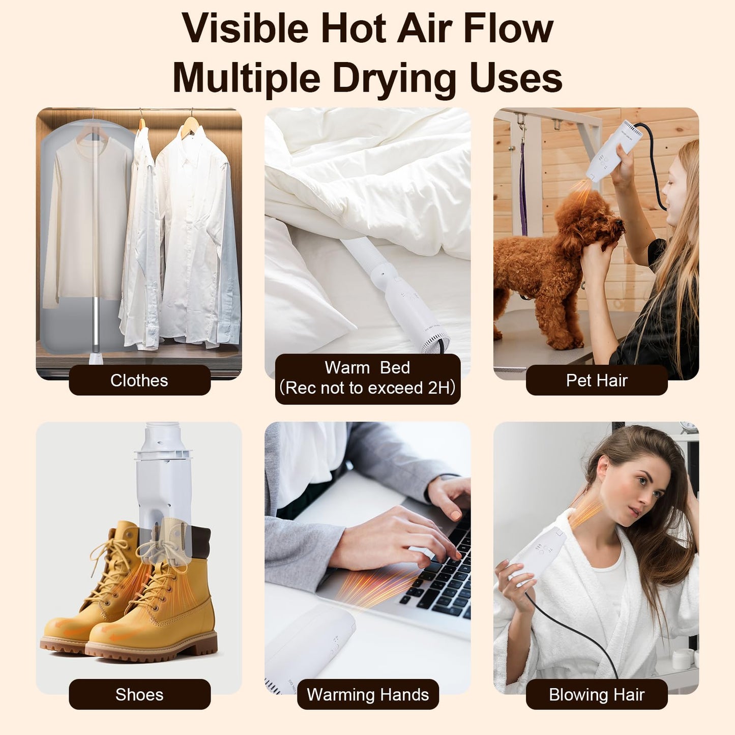 Portable Travel Clothes Dryer,Compact Portable Dryer with Travel Bag for Apartment,Travel,RV,Hotel,Dormitory,Mini Dryer for Light Clothes,Underwear, Baby Clothes,Shoes,Plug-In Only,US 110V