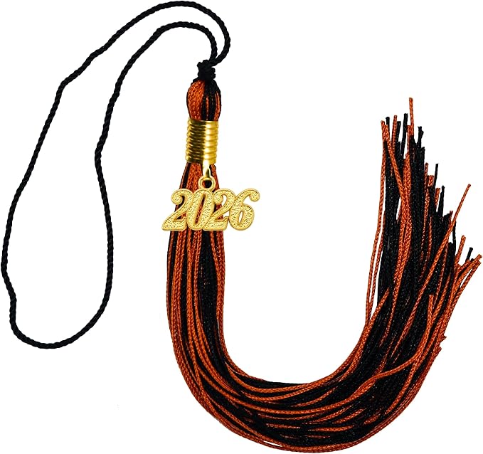 GraduationMall Single&Multiple Color Graduation Tassel with 2026 Year Charm 9"