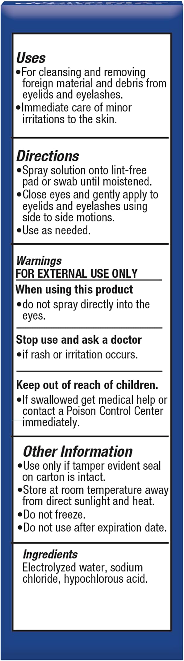 OCuSOFT HypoChlor Spray - Non-Irritating Hypochlorous Acid Spray & Eyelid Cleanser Solution to Remove Oil & Debris- 2 fl oz