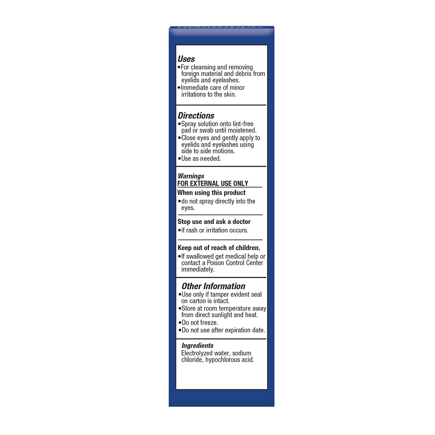 OCuSOFT HypoChlor Spray - Non-Irritating Hypochlorous Acid Spray & Eyelid Cleanser Solution to Remove Oil & Debris- 2 fl oz