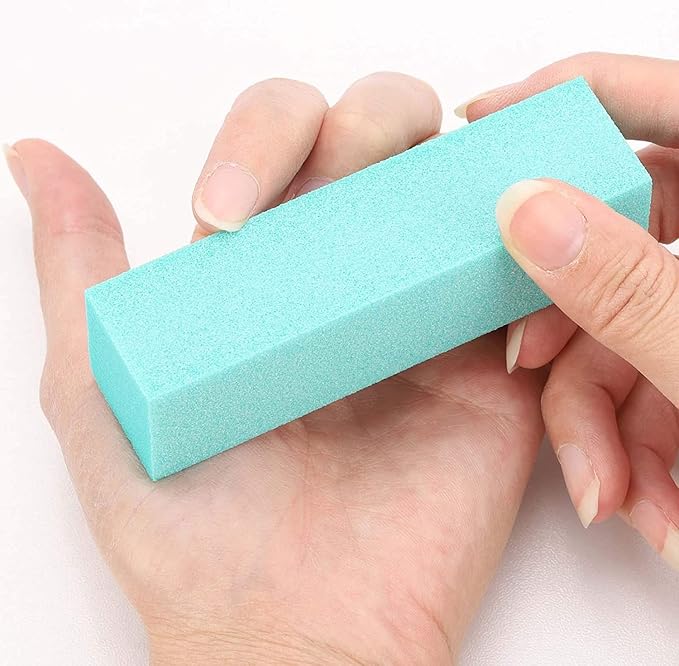 20 Pack Nail Buffers Blocks Sanding Buffing Nail Files Pedicure Manicure Tool 60/100 Grit (Green)