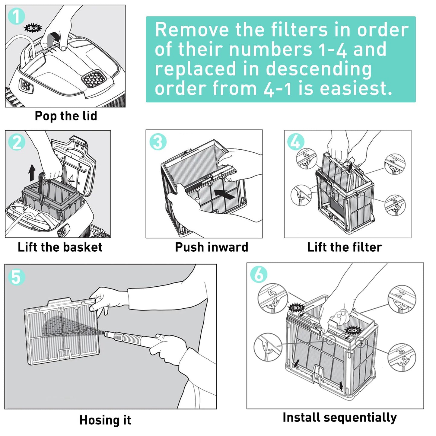 Ultra-Fine Filter Panels Compatible with Dolphin Robotic Pool Cleaners,Replace Part#9991467-R4,Pleated Cartridge Filter Replacement for Dolphin S200,Proteus DX4,Active 20,Active 30,M600,S300i