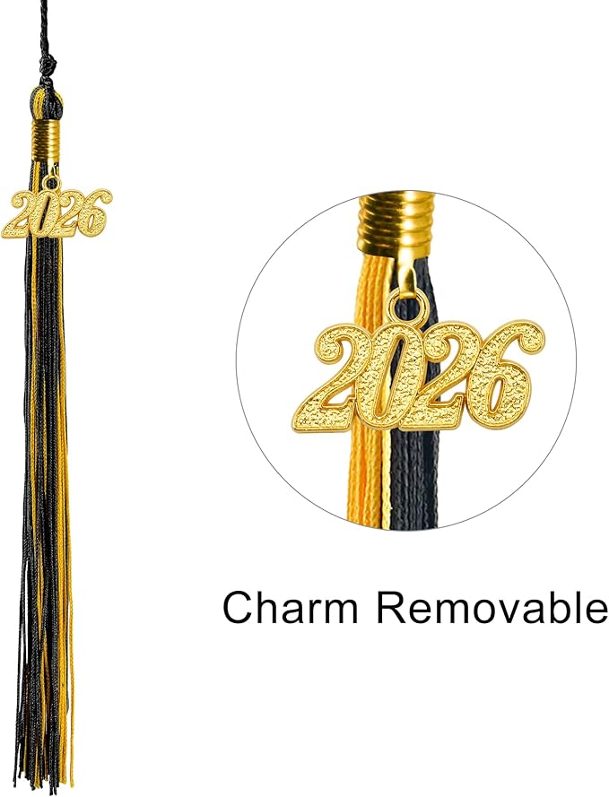GraduationMall Matte Graduation Cap with 2026 Tassel for High School & Bachelor