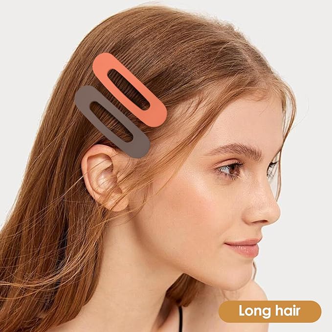 Small Flat Hair Clips for Women Lay Down Clips for Thin Hair Accessories 8pack