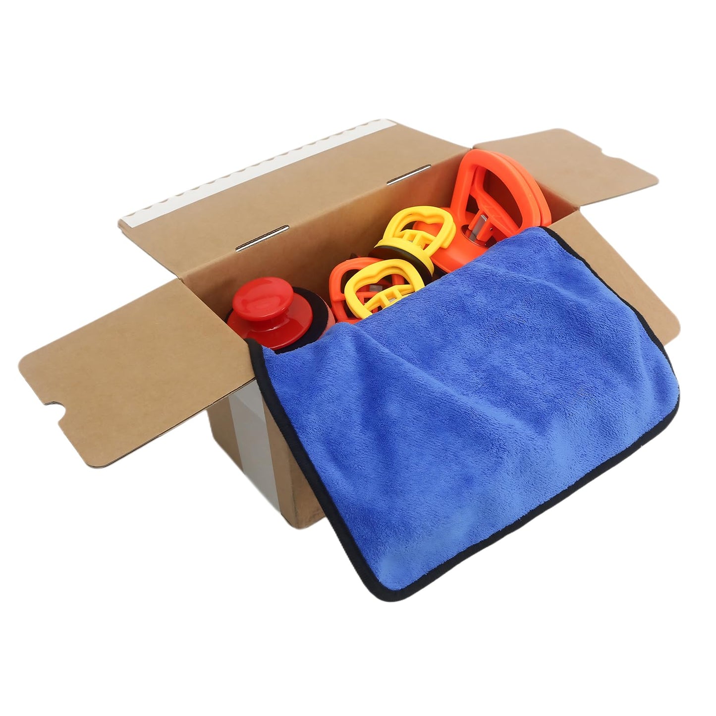 Dent Remover Tool for Car, Car Body Repair Dent Removal Tools, Orange Suction Cup Dent Puller, Hail Damage Repair Kit Dent Puller Tool