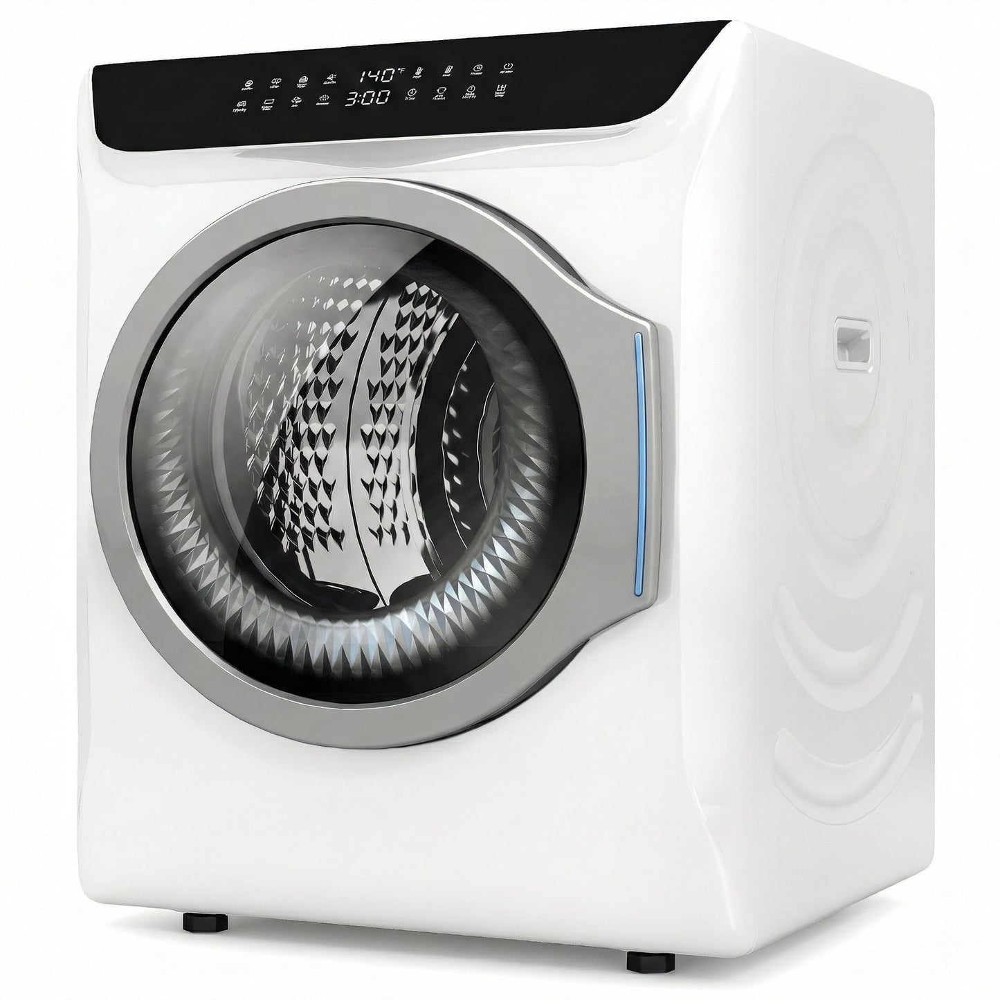 Auertech 2.8 CU. FT. Portable Dryers for Laundry, Compact Clothes Dryer with Stainless Steel Tub & Boot Dryer,1400W Dryer Machine, Electric Dryer with LED Control for Apartment, Dorm, RV, White
