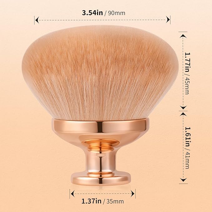 docolor Self Tanner Brush Extra Large Body Makeup Brush, 3.5 Inch Width, Soft synthetic hair Tanning Brush for Foundation, Self-tanners, Bronzer, Powder Self Tan Back Applicator Face&Body Makeup Brush