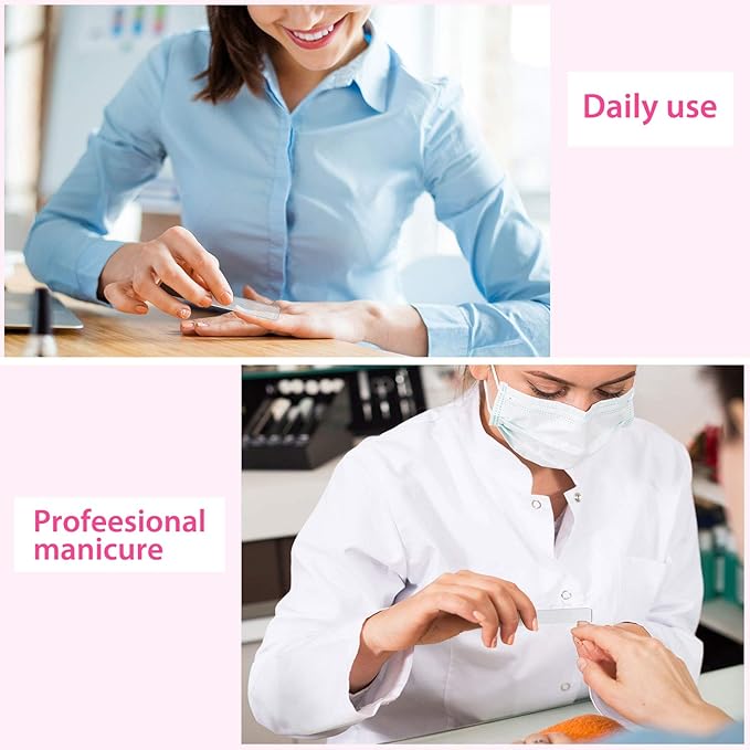 8 Pieces Nano Shiner Files Glass Natural Nail Files Crystal Shiner Buffer Polisher with Case for Natural Nails