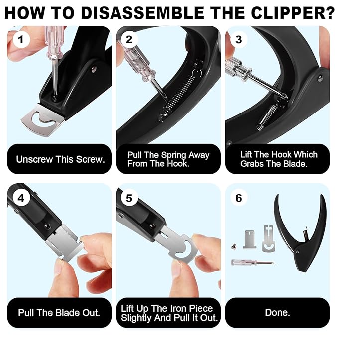 Black Adjustable Nail Clippers with Magnets Sizers for Acrylic Nails, Artificial Fake Nail False Nail Tip Cutter Trimmer Manicure Pedicure Sharp Blade Clip Tool For Salon Home Art Beauty