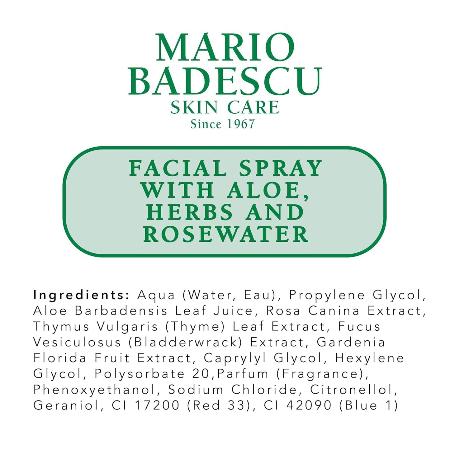 Mario Badescu Rose Water Facial Spray & Honey Moisturizer Bundle | Hydrating Aloe, Herbs & Rosewater Face Mist + Honey-Infused Face Cream for Dry, Sensitive & Combination Skin | Nourishing Daily Moist