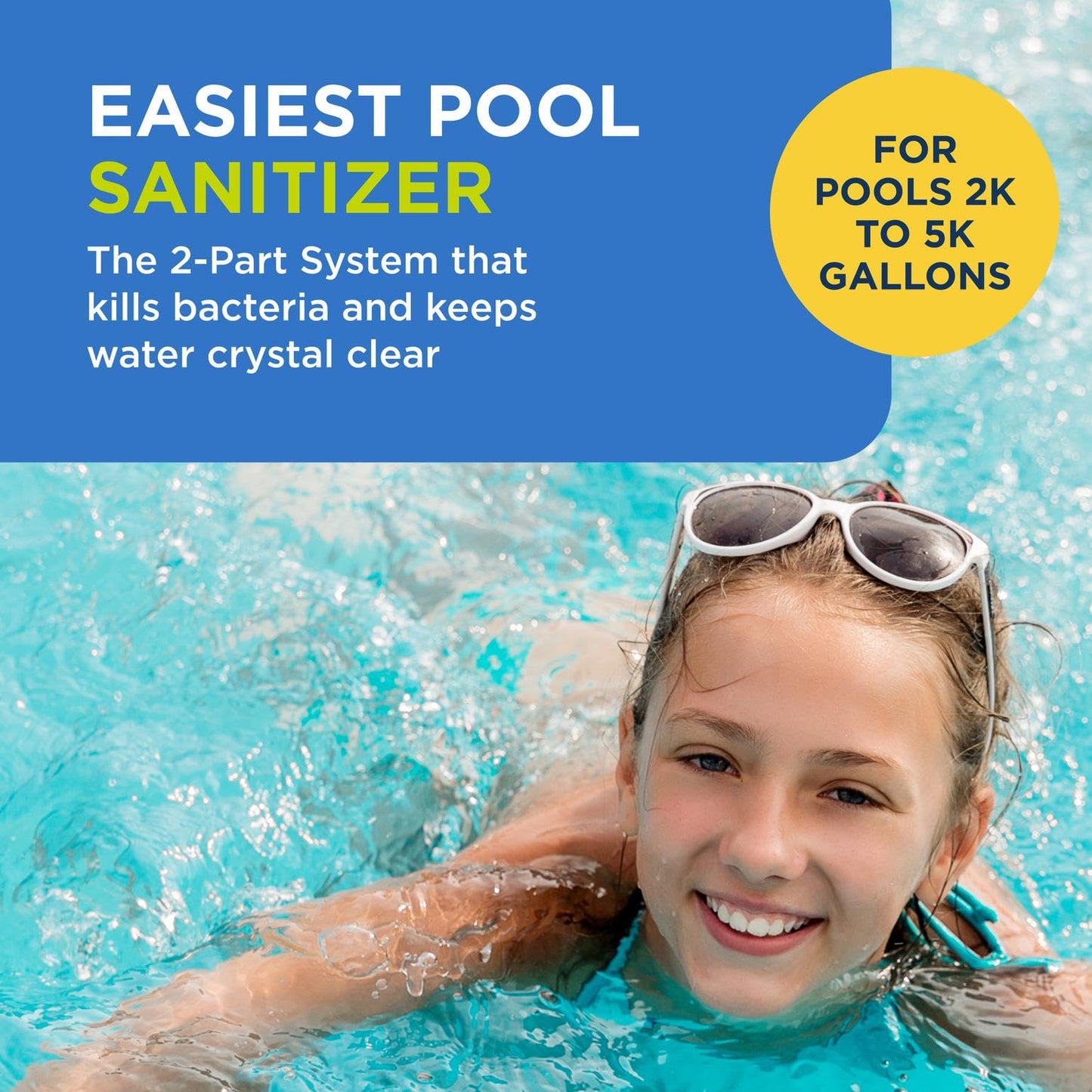 Flippin’ FROG Floating Sanitizer System for Pools 2,000 to 5,000 Gallons - Prefilled Floater with Sanitizing Minerals and Chlorine for Easy Pool Treatment & Maintenance - 4 Month Bundle
