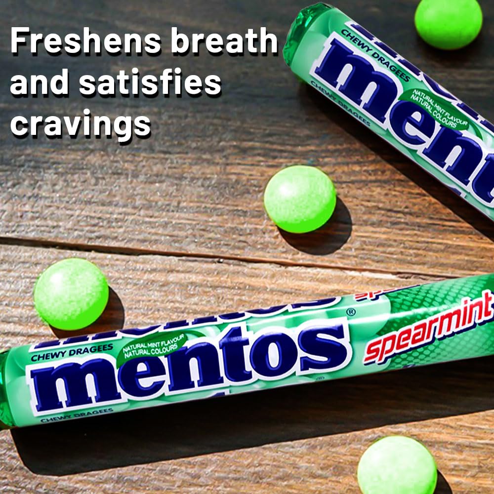 21 Packs Mentos Mix Flavor Chewy Dragees Refreshing Soft Candies Sold By VR Angel