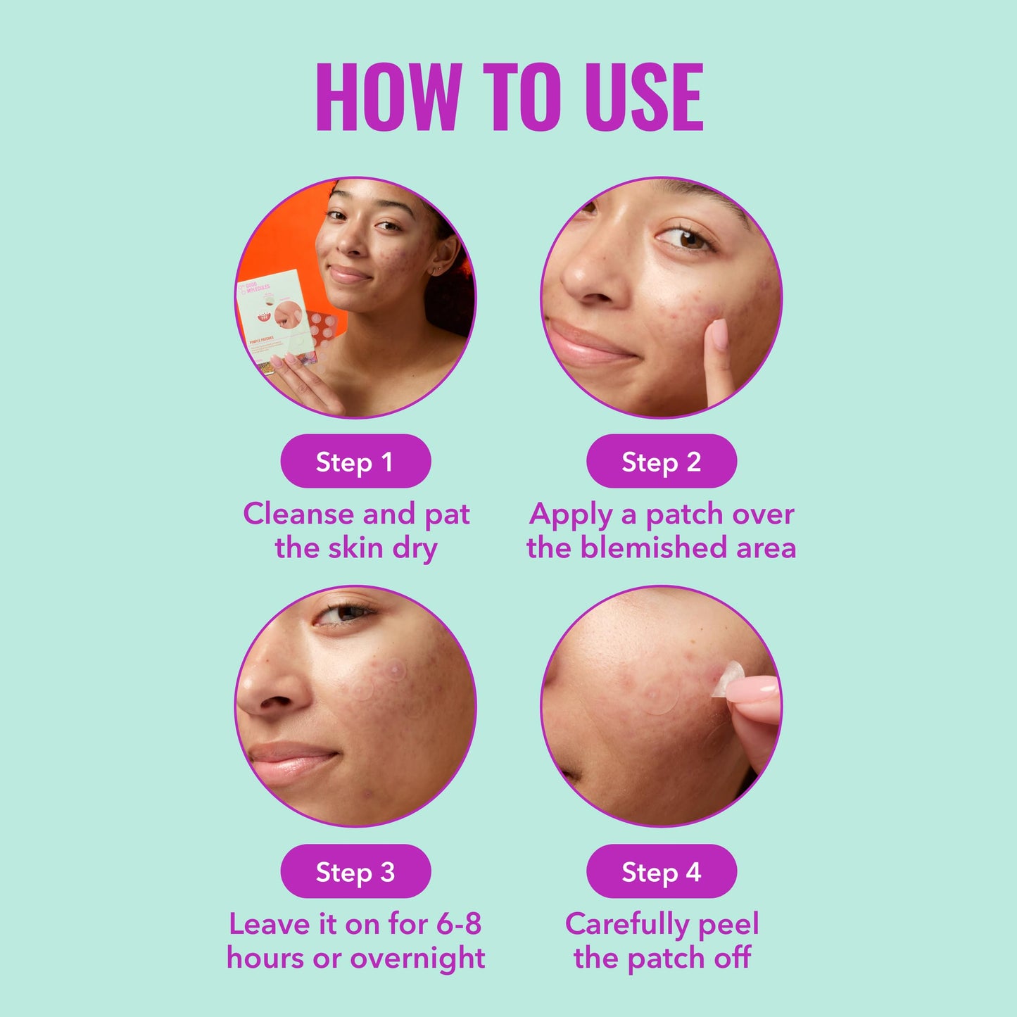 Good Molecules Pimple Patches Pack 2 – 120 Patches (60 × 2 Pack) | Ultra-Thin Hydrocolloid Acne Patches to Conceal Breakouts, Blackheads & Blemishes