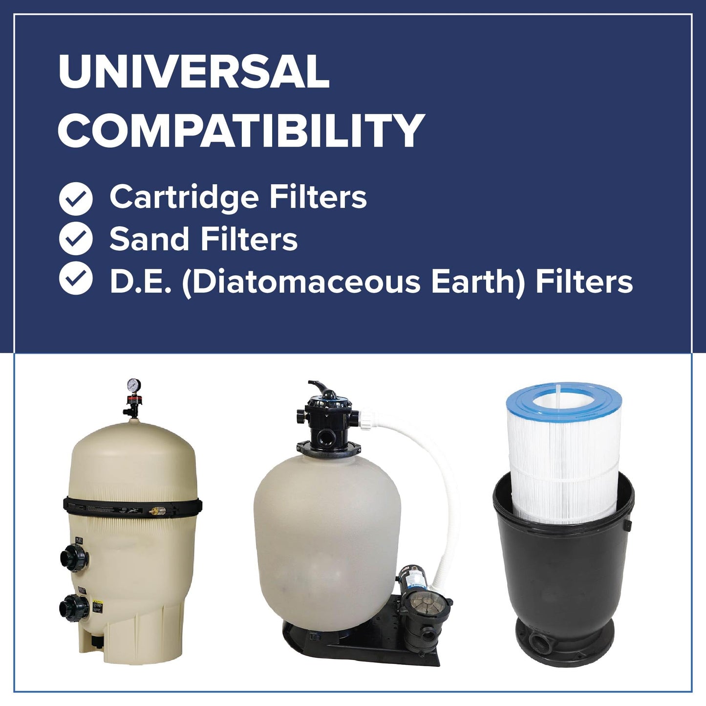 Pool Filter Cleaner - 6 MONTH SUPPLY - 2 to 4 Uses - 32 oz Concentrated Pool Cartridge Filter Cleaner - Removes Dirt, Grease, Oil - No Foam or Residue - Soak & Spray Cleaner - Safe, Natural, Effective
