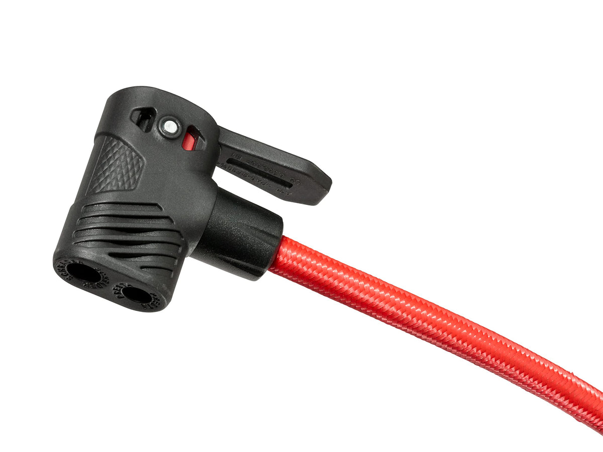 Schwinn Air Base Plus Foot Pump, Air Zone Pressure Gauge, High Pressure Foot Pump, Dual Head Nozzle Fits Both Schrader and Presta Valves, Max of 120 PSI, Black