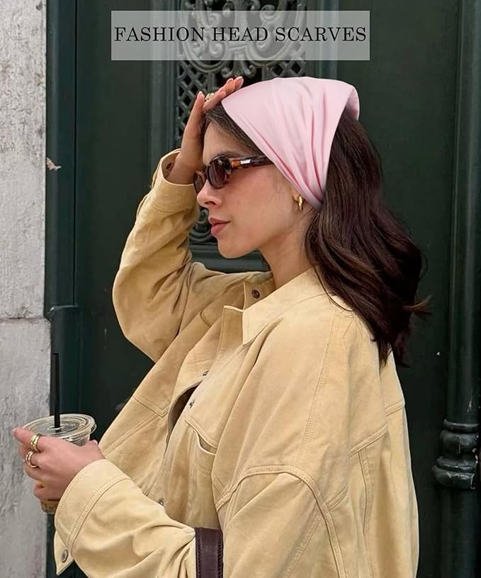Tobeffect 7'' Wide Headbands for Women, Extra Large Turban Headband Boho Hairband Thick Cloth Fabric Head Bands Hair Accessories, 6 Pack