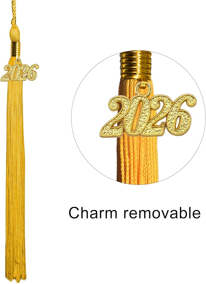 GraduatePro Matte Graduation Cap with 2026 Tassel for Adults High School and Bachelor Master 12 Colors