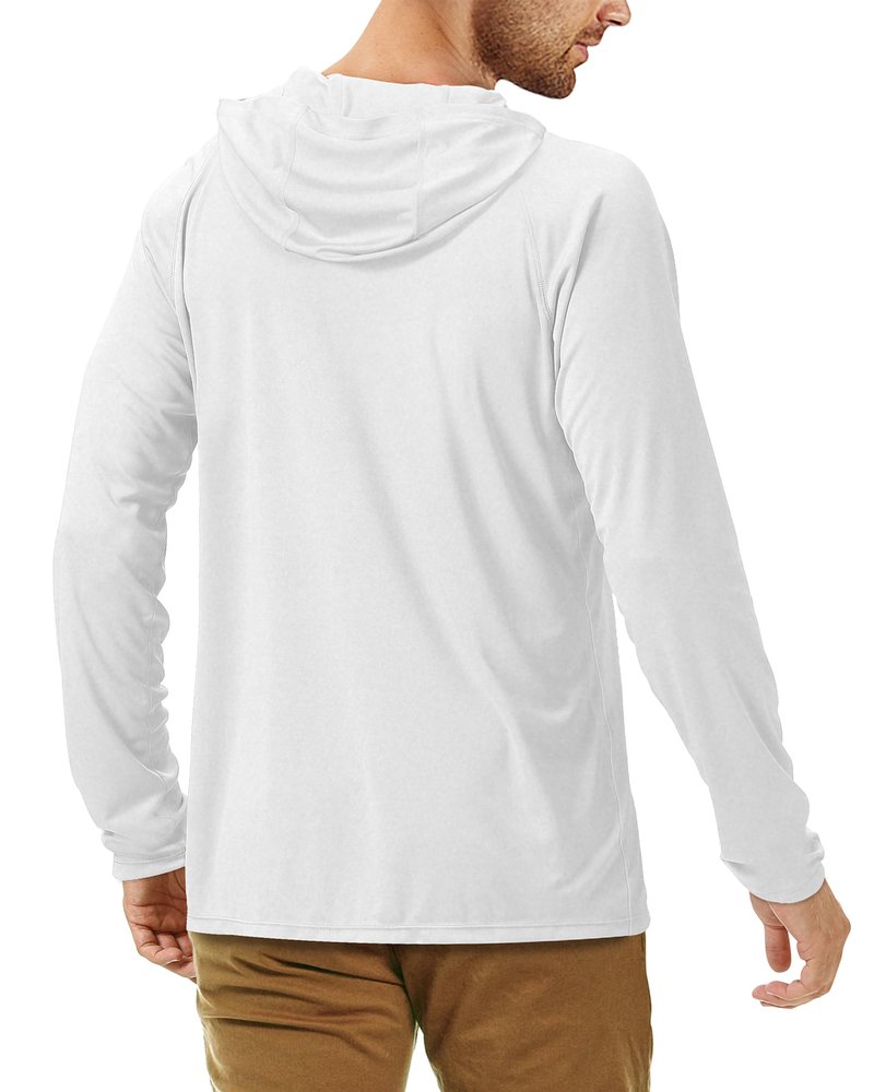 Roadbox UPF 50+ Fishing Shirts for Men Long Sleeve Sun Protection Lightweight Outdoor UV Hiking Shirts