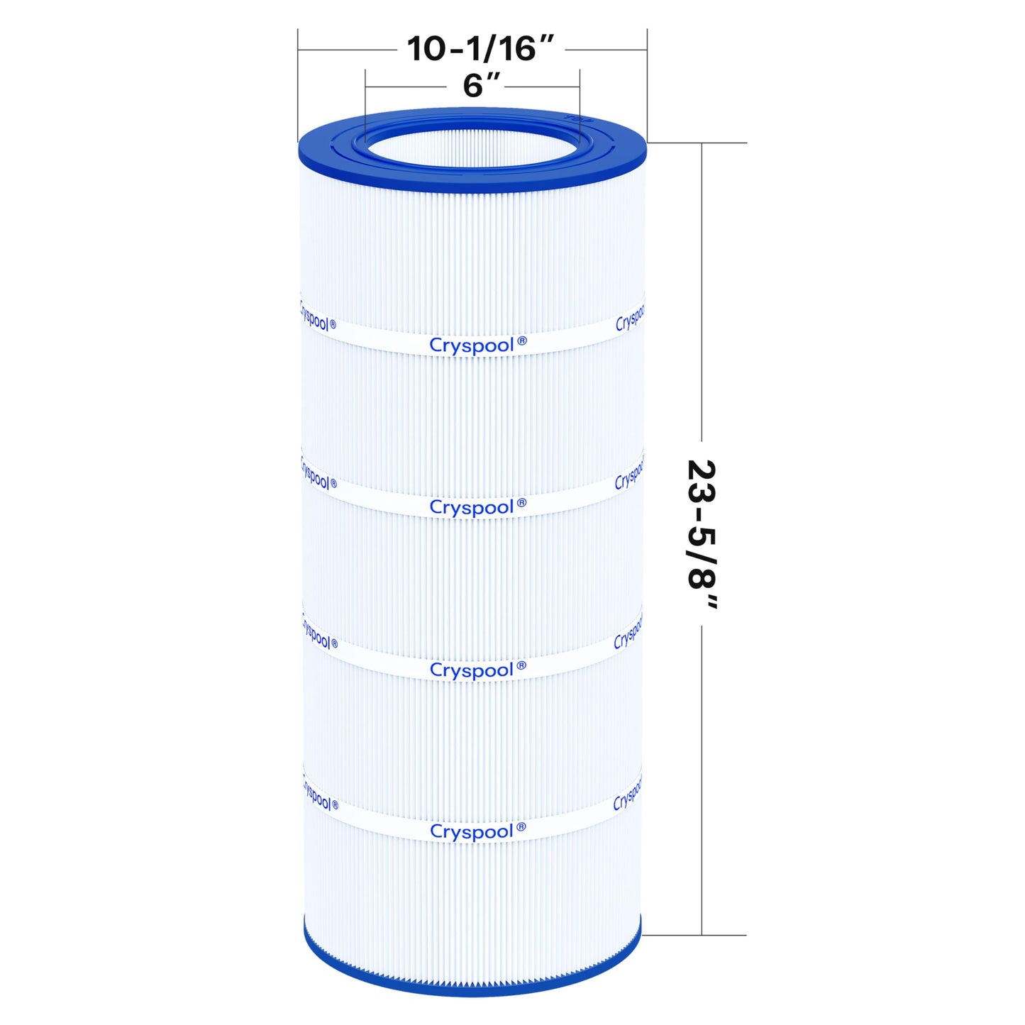 Cryspool® 09028 Filter Compatible with CC100, Clean & Clear CCRP100, R173215, Predator-100, Posi-Clear PXCRP 100, PAP100, C-9410,FC-0686, 100 Sq. Ft Pool Filter Cartridge, 1 Pack