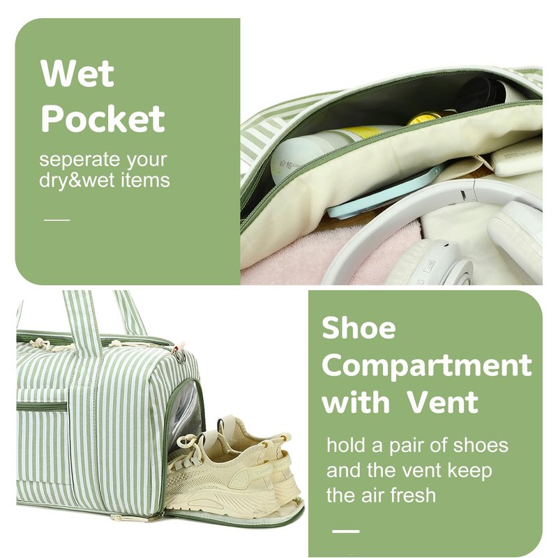 BLUBOON Duffle Bag Girls Kids Cute Gym Bag with Shoes Compartment & Wet Separation Waterproof Sports Overnight Travel Bag