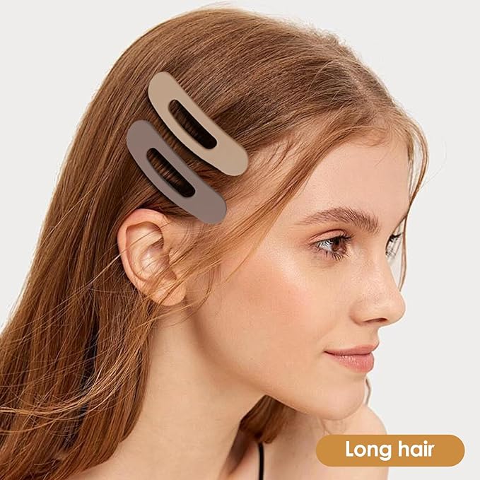 Small Flat Hair Clips for Women Lay Down Clips for Thin Hair Accessories 8pack