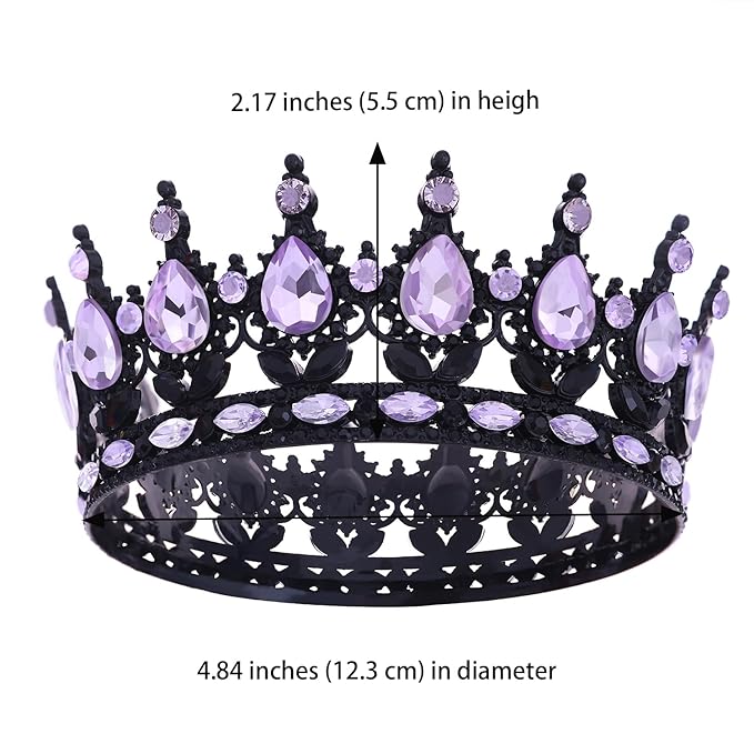 Queen Crown for Women Crystal Tiara for Women Rhinestone Wedding Headband for Bride Hair Accessories for Costume Birthday Party Prom Gifts