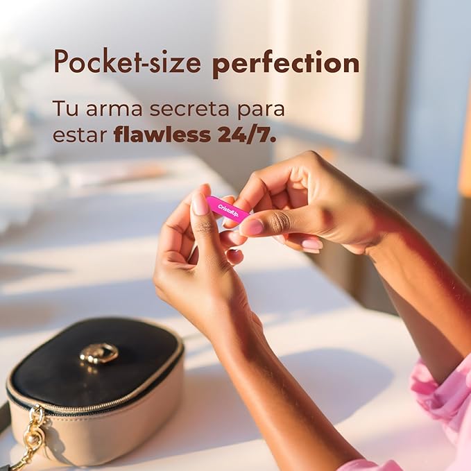Crystal Nail File 2 in, Mini Glass File Ideal for Wallet, Durable, Gentle on Nails, Perfect for Travel, Home, Office and On the Go, Compact for Quick Touch Ups