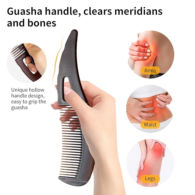 Dandruff Comb Wide Tooth, Stainless Steel Fine Tooth Lice/Psoriasis Scalp Detox Comb for Women, Men & Kids, Professional Portable Sweep/Massage/Clean Shower Brush Tool for Hair Care/Growth (Blue)