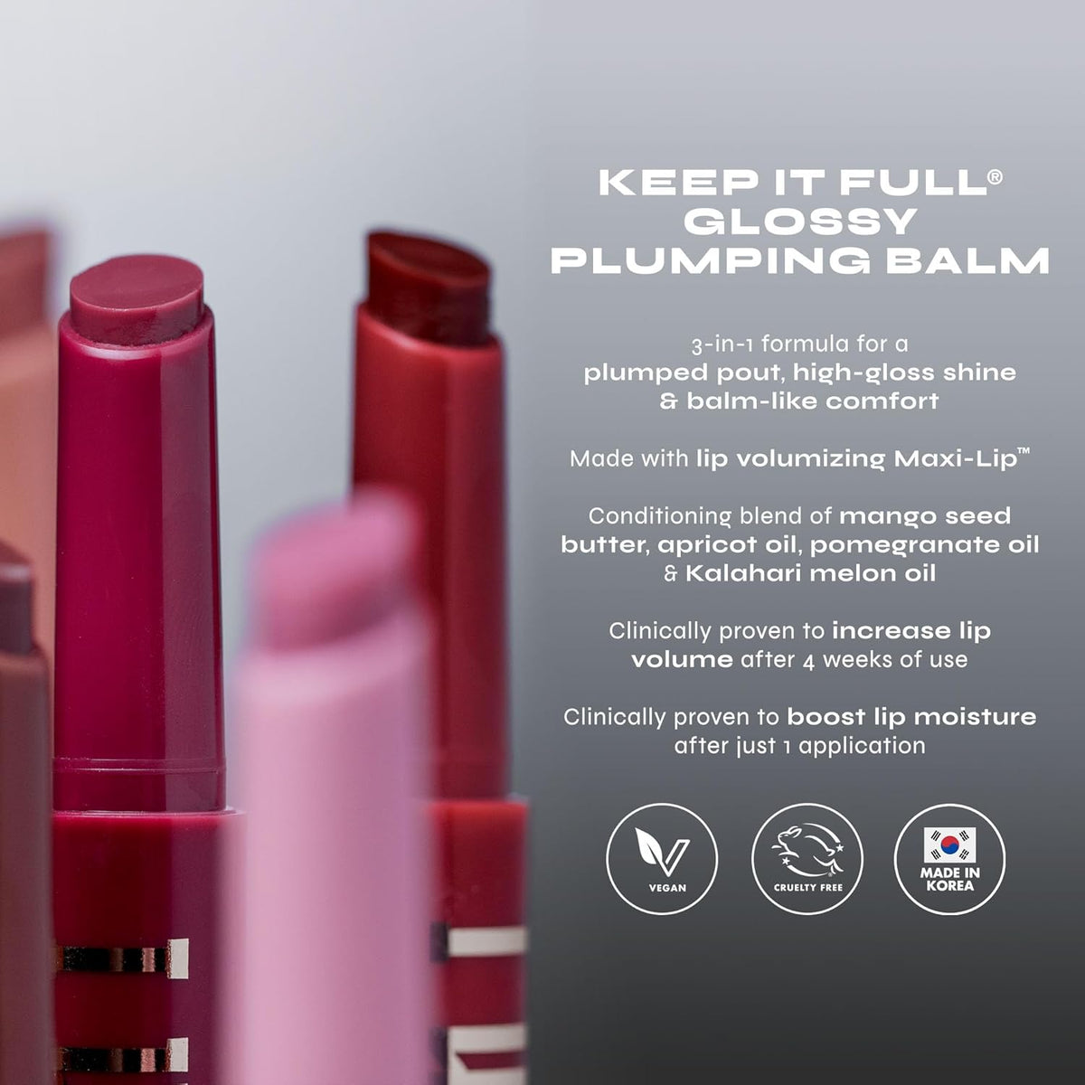 Milani Lip Plumper, Keep it Full Glossy Plumping Balm, Peptides for increased Lip Hydration & Volume - 160 Honey