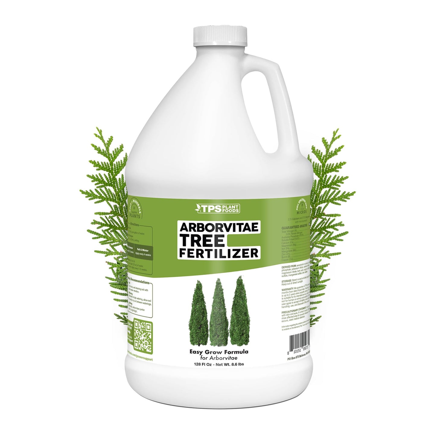 Arborvitae Tree Fertilizer â Liquid Plant Food for Fuller Green Foliage, Faster Growth & Stronger Root Development, 1 Gallon