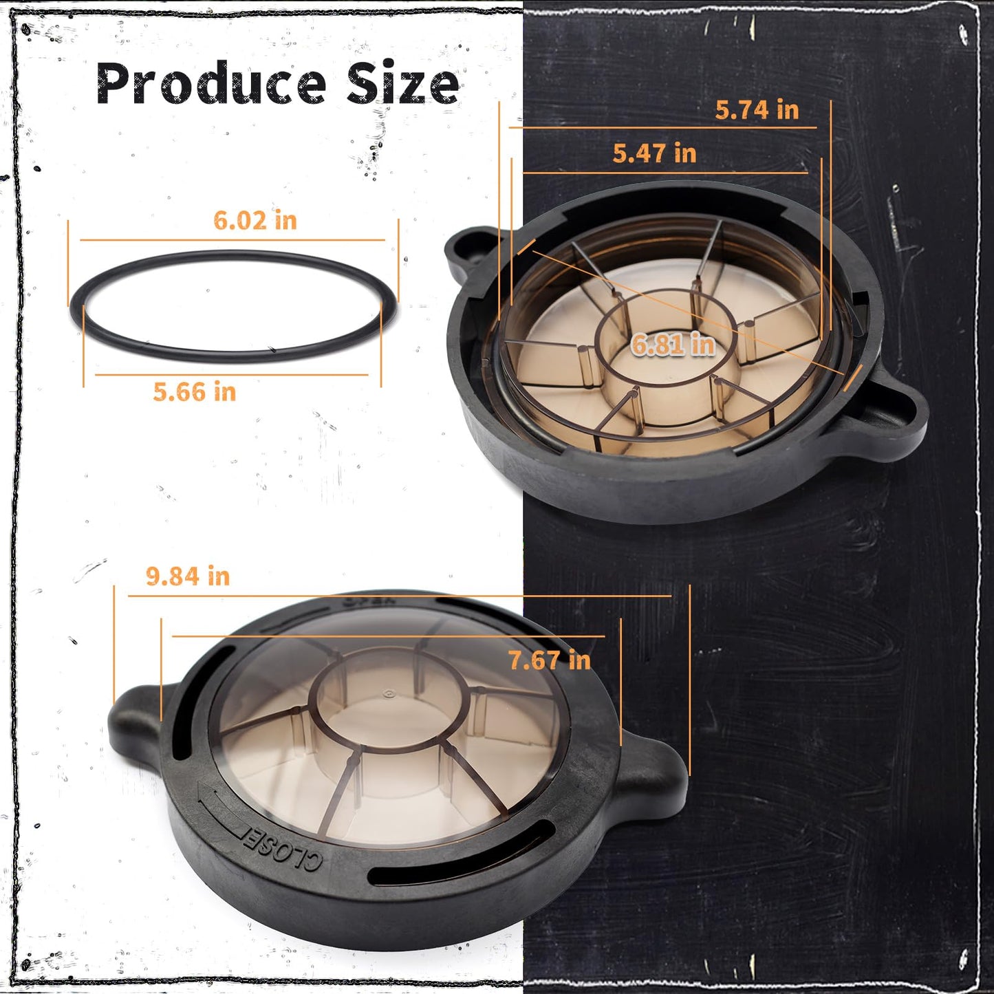 Pool Pump Basket Cover & O-Ring Kit Compatible with Splapool Pureline Deluxe Pumps, for Above-Ground & In-Ground Pools, Pool Pump Lid Replaces PO12728CR 16578 647252772 47252772 AC81361 NEP2134