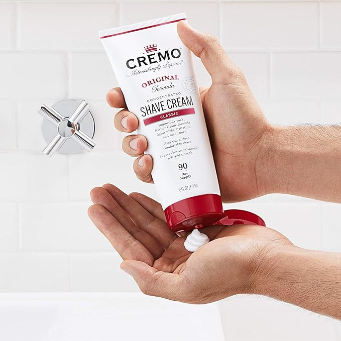 Cremo Shave Cream, Barber Grade | Original | Fights Razor Burn | 6 Fl Oz | Pack of 2