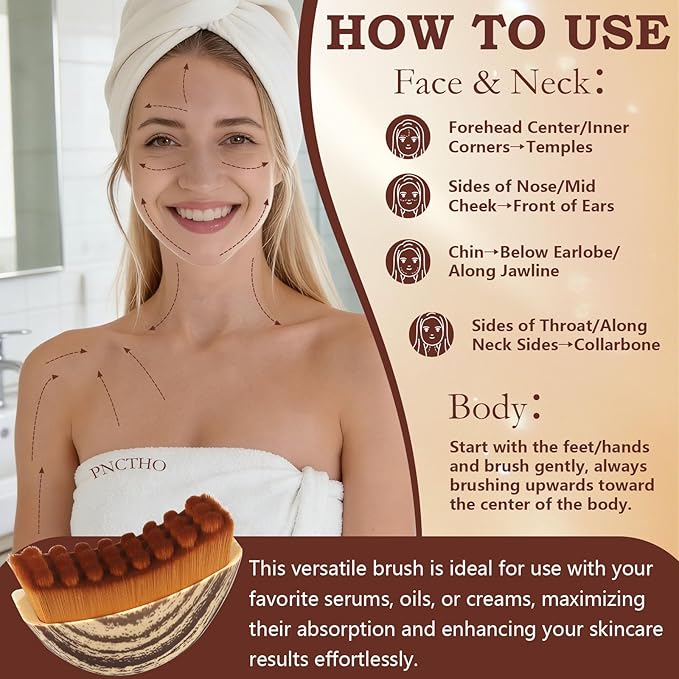 2026 New Lymphatic Contour Face Brush,Lymphatic Drainage Massager for Chin & Neck, Jawline & Neck Lymphatic Massage Brush for Contouring, De-Puffing & Smoother Skin, Skin Firming 2 Pack