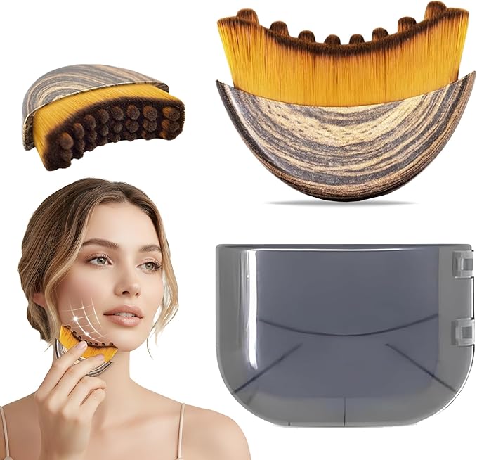 Lymphatic Drainage Face Brush - for Facial Sculpting, Jawline Definition & Dry Brushing. Ergonomic Design for Precise Contouring Ã¯Â¼Â1pcsÃ¯Â¼Â