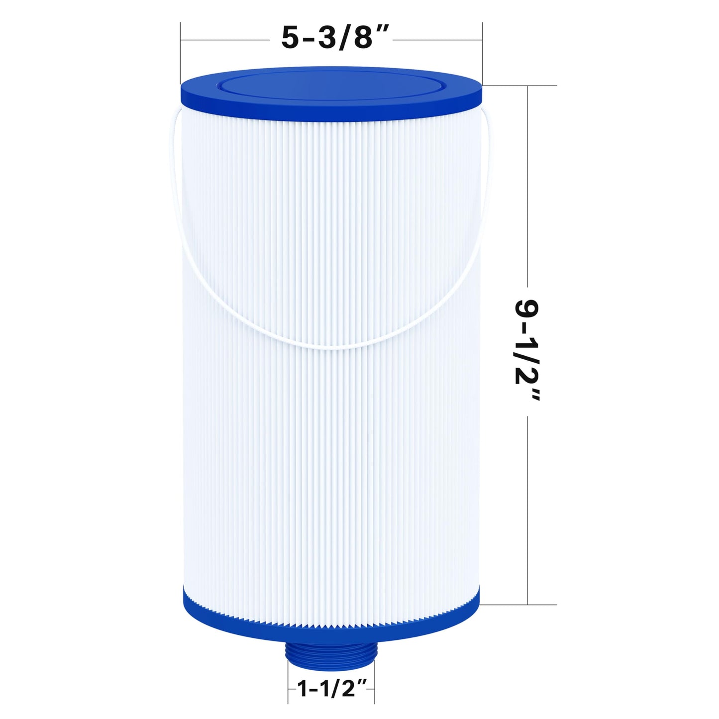 Cryspool® 2402 Filter Compatible with Watkins 303279, FC-2402, Free Flow and Lifesmart Hot Tub Filter, 1 1/2" Finer Thread Spa Filter Cartridge, 1 Pack