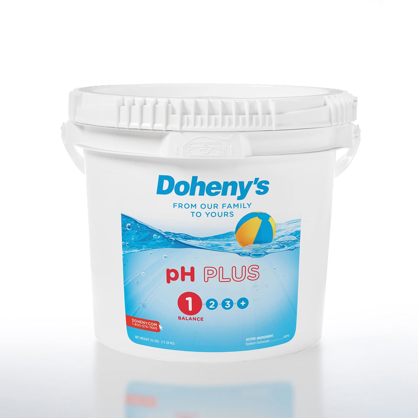 Doheny's pH Plus | Raise Your Swimming Pool pH Level | Made in USA | Pro-Grade Granular Soda Ash (Sodium Carbonate) | Proper pH Levels Protect Equipment & Prevent Eye and Skin Irritation | 10 LB