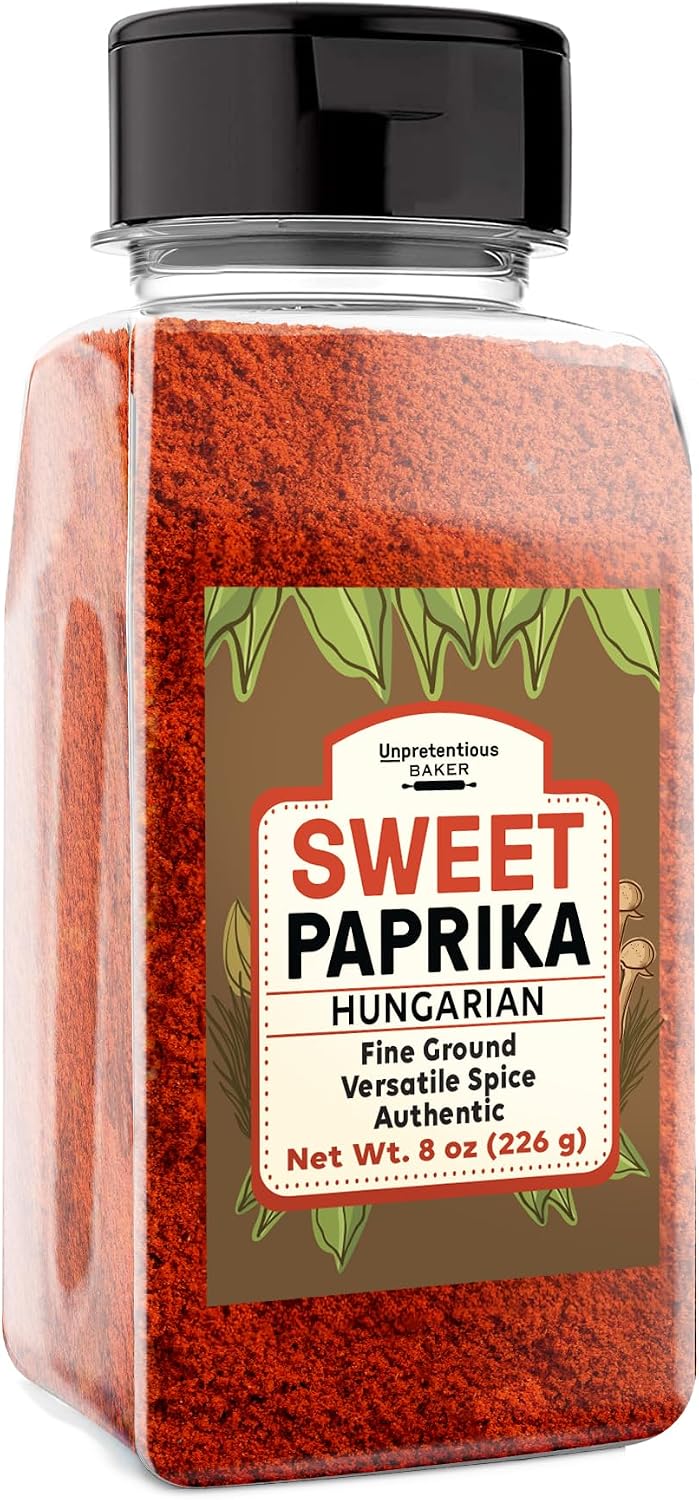 Unpretentious Sweet Hungarian Paprika, 2 Cups, Sweet & Savory, Fine Powder, Dry Rubs & Garnishes (8 Ounce)