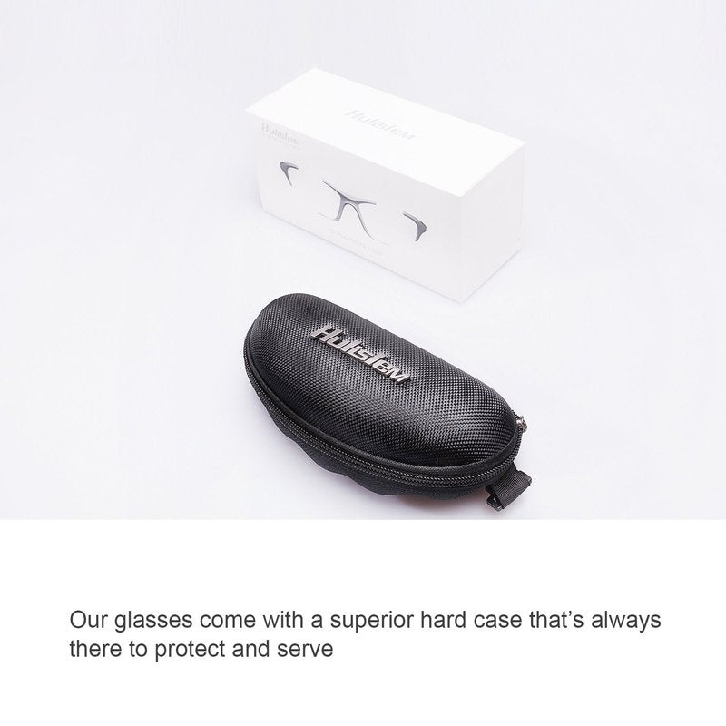 Hulislem Blade Sport Polarized Sunglasses For Men Women (Matte Black-Blue) Sports Womens Mens
