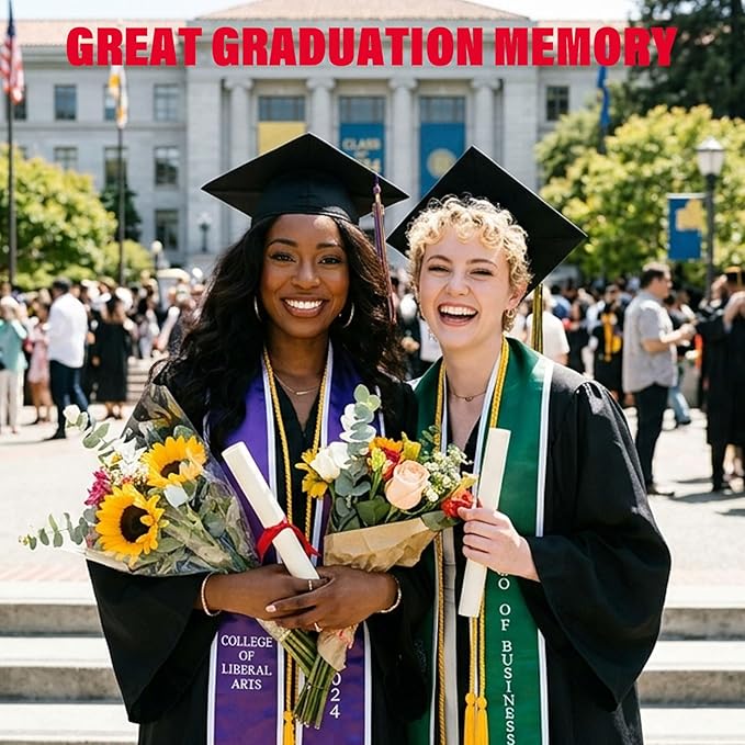 2 Pcs Graduation Cap Headband, No-Slip Comfortable Grad Cap Headband Insert with Premium Hook and Loop Fastener, Reliable Grip for All-Day Ceremony, Fits Most Head Sizes